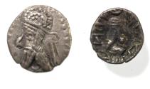 Ancient Coins - Kings of Persis. 2nd century BC. AR Obol