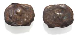 Ancient Coins - Arabia Felix. Hadhramawt. First century BC-first century AD. Cast AE 25mm, 12.39g. Shaqar mint.