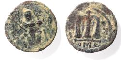 World Coins - ARAB - BYZANTINE , DAMASCUS MINT, AE FALS