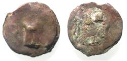 Ancient Coins - Arabia Felix. Hadhramawt. First century BC-first century AD. Cast AE 24.  Shaqar mint.