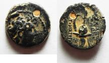 Ancient Coins - Seleukid Kings, Tryphon (c. 142-138 BC). Æ18