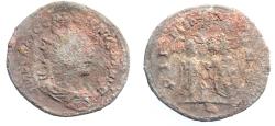 Ancient Coins - AS FOUND: GALLIENUS BILLON ANTONINIANUS. LIGHT ENCRUSTATIONS