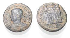 Ancient Coins - CONSTANTINE II AE FOLLIS. CAMP GATE