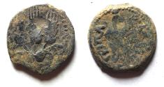Ancient Coins - JUDAEA, Herodians. Agrippa I. 37-43 CE. AE Prutah .Jerusalem mint.