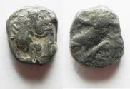 Ancient Coins - South Arabia. Sabean kingdom. Late 4th-mid 2nd centuries BC. AR half unit 