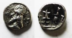 Ancient Coins - Kings of Persis. 2nd century BC. AR Obol