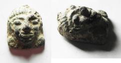 Ancient Coins - ANCIENT JORDAN. NABATAEAN 100 - 200 A.D, BRONZE FACE INLAY