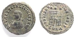 Ancient Coins - LICINIUS I AE FOLLIS. AS FOUND. CAMP GATE