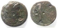 Ancient Coins - PTOLEMAIC KINGS of EGYPT. Ptolemy V or Ptolemy VI. 204-180 BC or 180-145 BC. Æ. ISIS