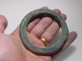 Ancient Coins - HOLY LAND. IRON AGE BRONZE BRACELET SHAPED INGOT. PRE-COINS CURRENCY. 1000 B.C