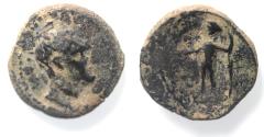 Ancient Coins - Decapolis. Nysa-Scythopolis. Bassus. 46-44 BC. Æ (23mm, 6.77GM). Dated CY 19 (46/5 BC).