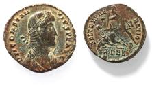 Ancient Coins - CONSTANTIUS II AE . FALLEN HORSEMAN