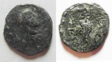 Ancient Coins - South Arabia. Saba’. AR quarter unit (14mm, 0.99g). Struck 1st century AD. Imitating Athens 'New Style' coinage.