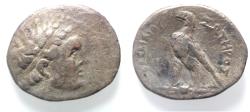 Ancient Coins - Ptolemaic Kings. Ptolemy IV Philopator (222-205/4 BC). AR tetradrachm (30 mm, 12.19 g). Uncertain mint 42.