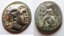 Ancient Coins - Kings of Thrace. Lysimachos (305-281 BC). AR tetradrachm (31mm, 16.51g). Amphipolis mint. Struck ca. 288/7-282/1 BC.