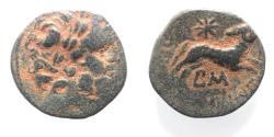 Ancient Coins - Seleucis and Pieria. Antioch Æ 20 . Star of Bethlehem depicted. 1st Century AD
