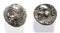 Ancient Coins - Kings of Persis. 2nd century BC. AR Obol