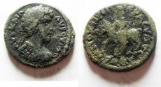 Ancient Coins - CHOICE PORTRAIT: Decapolis, Antiochia ad Hippum, Lucius Verus, c. AD 161-169. AE 24