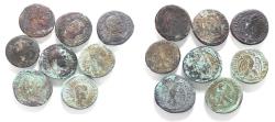 Ancient Coins - SYRIA . LOT OF 8 BILLON TETRADRACHMS. ROMAN