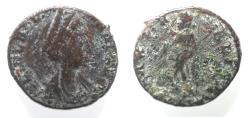 Ancient Coins - AELIA FLACILLA, wife of Theodosius I. Died 386 AD. AE 4