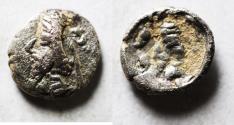 Ancient Coins - Kings of Persis. 2nd century BC. AR Diobol