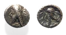 Ancient Coins - Kings of Persis. 2nd century BC. AR Obol