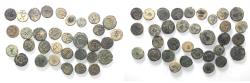 Ancient Coins - ROMAN. LOT OF 33 AE 4 COINS. WITH CROSS REVERSE