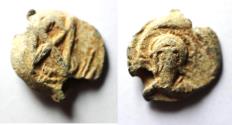 Ancient Coins - BYZANTINE. LEAD SEAL. 1000 A.D