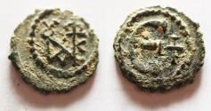 Ancient Coins - Justin II. 565-578. Æ Pentanummium . Theoupolis (Antioch) mint. Struck 569-578.