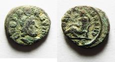 Ancient Coins - Festival of Isis. Mid 4th century AD. AE 12. Alexandria mint. AS FOUND