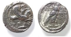 Ancient Coins - Phoenicia. Tyre. Uncertain King (c. 357-350 BC) BC. AR shekel (20mm, 8.23g). Struck in regnal year 4 (350/49 BC?).