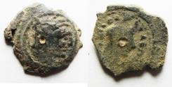 Ancient Coins - AS FOUND: PTOLEMAIC EMPIRE. CYRENE , PTOLEMY V AE18 , WITH LIBYA ON REVERSE