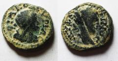 Ancient Coins - Decapolis. Philadelphia under Elagabalus (AD 218-222). AS 16mm, 2.25 g.