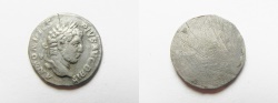 Ancient Coins - Reverse filed in Antiquity : Caracalla (AD 198-217). AR denarius (17mm, 2.33g). Struck c. AD 210-213. 