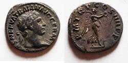 Ancient Coins - Trajan. AD 98-117. AR Denarius.
