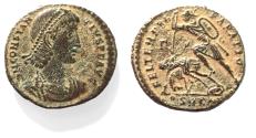 Ancient Coins - CONSTANTIUS II AE . FALLEN HORSEMAN