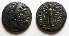 Ancient Coins - Seleukid Kings. Demetrios III Eukairos (97/6-88/7 BC). AR tetradrachm (27mm, 14.96g). Damascus mint. Struck in SE 224 (89/8 BC).