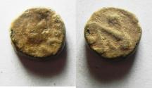 Ancient Coins - ROMAN IMPERIAL. Leo I (AD 457-474). AE nummus (9 mm, 1.27g). Uncertain mint. Struck AD 472-474.