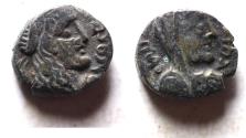 Ancient Coins - Arabia. Nabataean Kings. Rabbel II (AD 70-105). AR sela (14mm, 3.08g). Struck in regnal year 11-22 (AD 80/1-91/2).