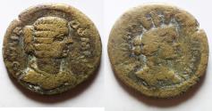 Ancient Coins - ARABIA, Rabbathmoba. Julia Domna. Augusta, AD 193-217. Æ 29