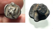 Ancient Coins - Roman Egypt, 1st-2nd century AD, Lead Seal Impression (13mm). Uncertain type.