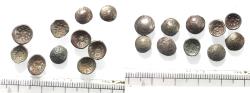 Ancient Coins - LOT OF 10: ARABIA, Southern. Himyar. 'Amd?n Bay?n Yahaqbi?. Circa AD 100-120. AR Fractions. 0.30 gm