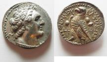 Ancient Coins - Egypt. Ptolemaic kings. Ptolemy V  (199 BC) AR tetradrachm (26mm, 13.87g). Salamis mint. Struck in year  (199 BC). 