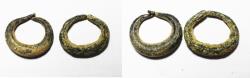 Ancient Coins - ANCIENT LEVANT. CURRENCY BEFORE COINS. BRONZE RINGS. 1000 B.C . LOT OF 2 .