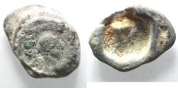 Ancient Coins - Roman Egypt. 2nd-3rd century AD. Lead seal impression (26mm, 12.52g). Male head (imperial?)