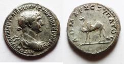 Ancient Coins - EXCEPTIONAL: Arabia. Bostra. Trajan, 98 - 117 AD, Silver Drachm