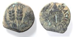 Ancient Coins - JUDAEA, Herodians. Agrippa I. 37-43 CE. AE Prutah .Jerusalem mint.