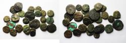 Ancient Coins - KINGS of PARTHIA. 1st century BC. LOT OF 27 AS FOUND Æ COINS