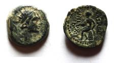 Ancient Coins - Seleukid Kings, Antiochos IV Epiphanes (175-164 BC). Æ 13 Ptolemaïs (Ake) mint