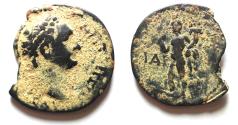 Ancient Coins - Egypt. Alexandria under Domitian (AD 81-96). AE diobol (22mm, 5.48g). Struck in regnal year 11 (AD 91/2).